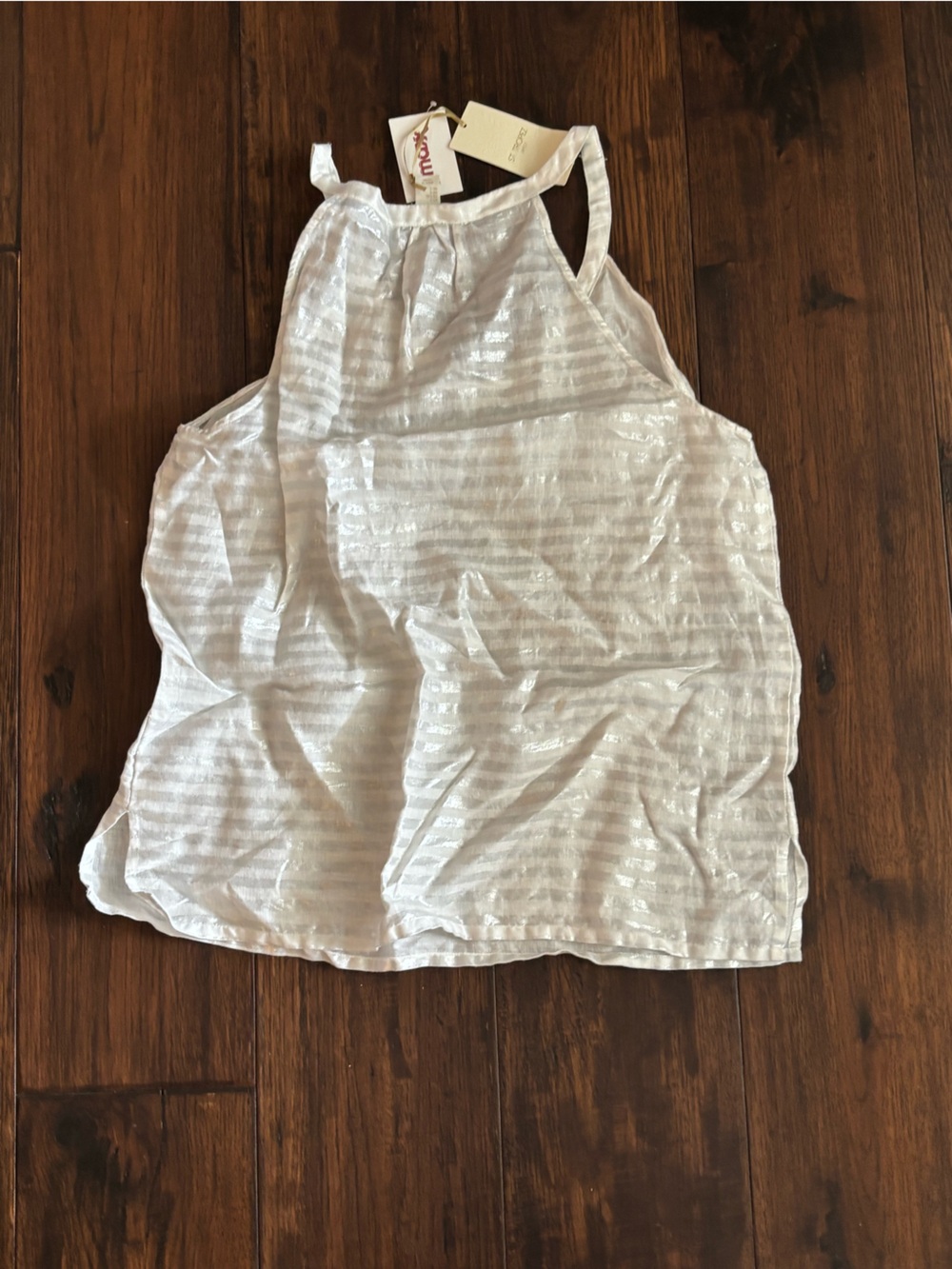 St. Tropez White Striped Bandeau Top